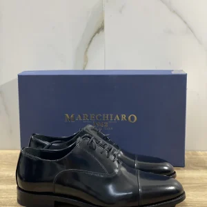 Marechiaro 1962 Oxford Uomo Pelle Nera Polish Made In Italy 40