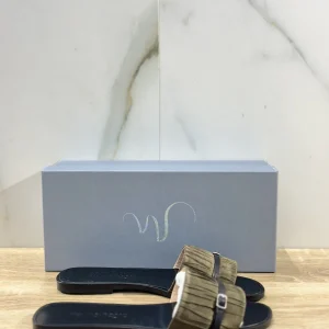 Mia Moltrasio Sandalo Donna Luxury Handmade Verde  Nero Casual Sandal 42