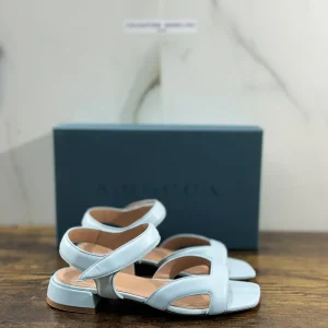 A.Bocca Sandalo Donna  Pelle Cielo   Luxury Woman Sandal A.Bocca 36