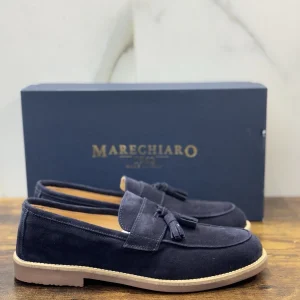 Marechiaro 1962 Mocassino Uomo Summer Icon Suede Blu  41