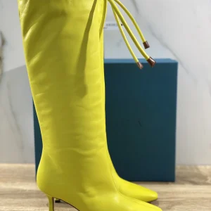A.Bocca Stivale donna Pelle Gialla Lemon Coulisse luxury woman boot A.BOCCA 37