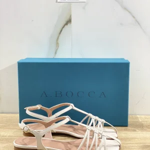 A.Bocca Sandalo Donna AB2293 In Pelle Ciottolo Luxury Woman Sandal 41