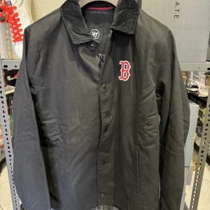 47 Let Your You Out Giacca Boston Red Sox  Jet Black Uomo Collo Velluto Taglia S